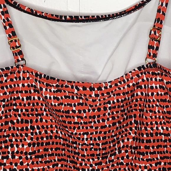 NWT Island‎ Escape Womens Tankni Size 12 Removeable Pads Abstract Print - Picture 5 of 6